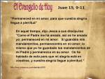Juan 15 9-11